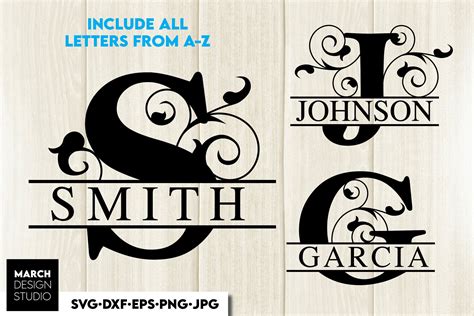 Download The Family Monogram SVG Cut File Silhouette